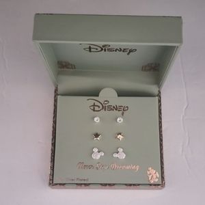Disney Mickey Mouse Three Pairs Earrings Set